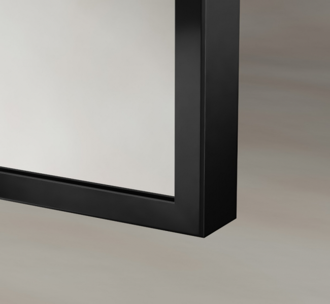 Alone DEL-001127-BK Origins Living Delphine Mirror 120 Black - 120x70cm DEL-001127-BK