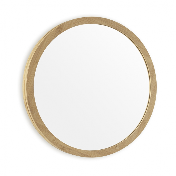 Origins Living Kenji Mirror Round 60cm Bamboo KNJ-00D060-BA