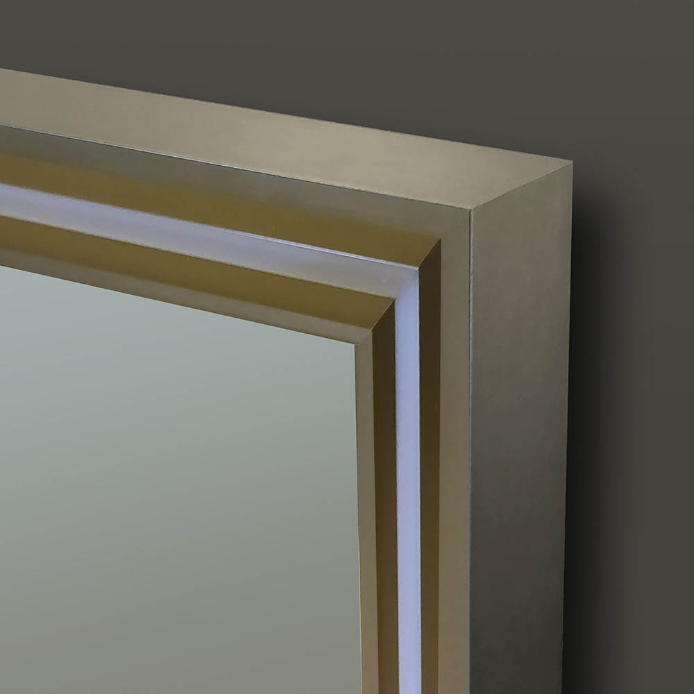 Origins Living Lexington Illuminated Mirrors B008349 Origins Living Lexington Mirror 120 Brushed Bronze - 120x75cm B008349