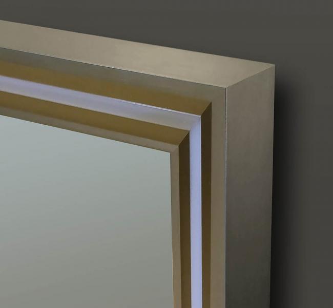 Lexington Origins Living Mirrors B008349 Origins Living Lexington Mirror 120 Brushed Bronze - 120x75cm B008349