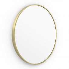 Origins Living Lomax Round Mirror 60cm Brushed Brass LMX-00D060-BB