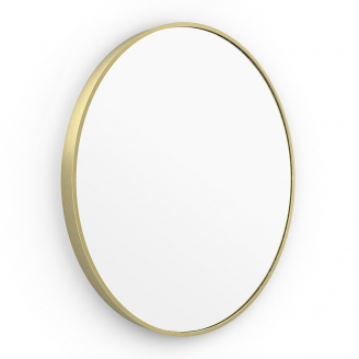 Origins Living Lomax Round Mirror 60cm Brushed Brass LMX-00D060-BB from Ebzone