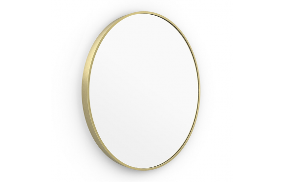 Origins Living Lomax Round Mirror 60cm Brushed Brass LMX-00D060-BB