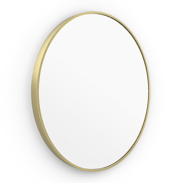 Origins Living Mirrors Lomax LMX-00D070-BB Origins Living Lomax Round Mirror 70cm Brushed Brass LMX-00D070-BB
