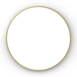 Origins Living Lomax Round Mirror 70cm Brushed Brass LMX-00D070-BB Origins Living Lomax Round Mirror 70cm Brushed Brass LMX-00D070-BB