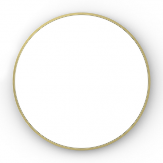 Origins Living Lomax Round Mirror 70cm Brushed Brass LMX-00D070-BB from Ebzone