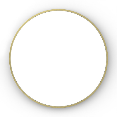 Origins Living Lomax Round Mirror 70cm Brushed Brass LMX-00D070-BB