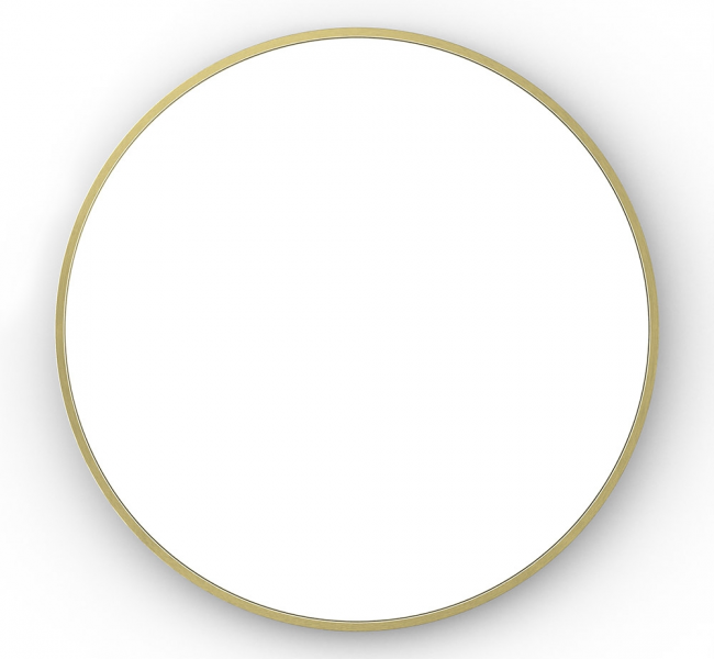Origins Living Mirrors Lomax LMX-00D070-BB Origins Living Lomax Round Mirror 70cm Brushed Brass LMX-00D070-BB