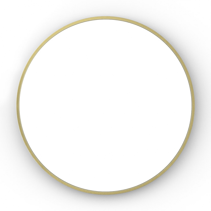 Origins Living Mirrors Lomax LMX-00D070-BB Origins Living Lomax Round Mirror 70cm Brushed Brass LMX-00D070-BB