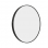 Origins Living Lomax Round Mirror 70cm Black LMX-00D070-BK Illuminated Bathroom Mirror