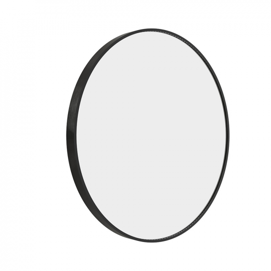 Origins Living Lomax Round Mirror 70cm Black LMX-00D070-BK