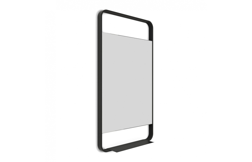 Origins Living Ludgate Mirror with Shelf 55 Black LDG-002510-BK