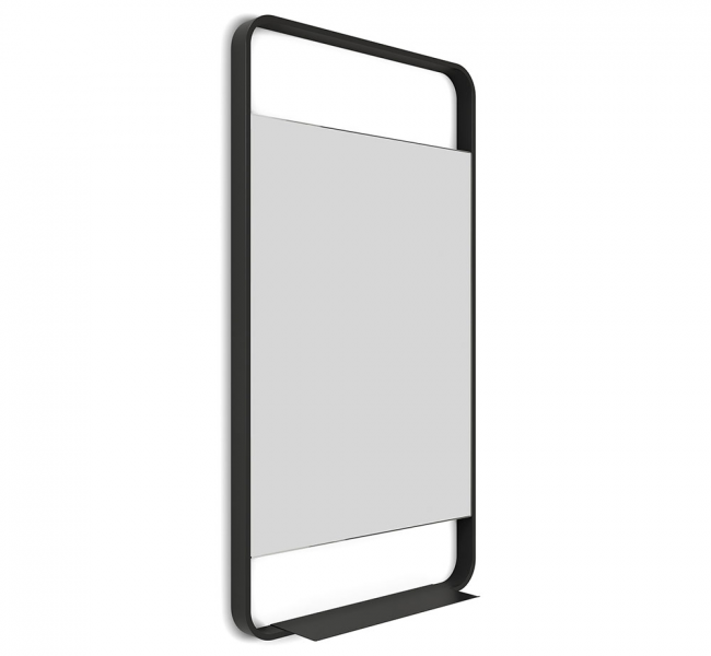 Origins Living Mirrors Ludgate LDG-002510-BK Origins Living Ludgate Mirror with Shelf 55 Black LDG-002510-BK