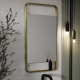 Origins Living Ludgate Mirror with Shelf 55 Brushed Brass LDG-002510-BB