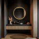 Origins Living Luxor Mirror 80cm Gold/Black LXR-01D080-01