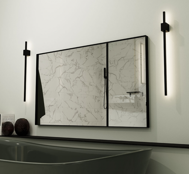 Origins Living Mirrors Newington NWG-001108-BK Origins Living Newington Rectangular Mirror 100 Black - 100x80cm NWG-001108-BK