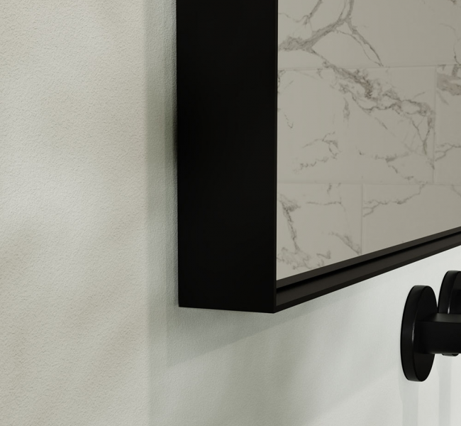 Origins Living Mirrors Newington NWG-001108-BK Origins Living Newington Rectangular Mirror 100 Black - 100x80cm NWG-001108-BK