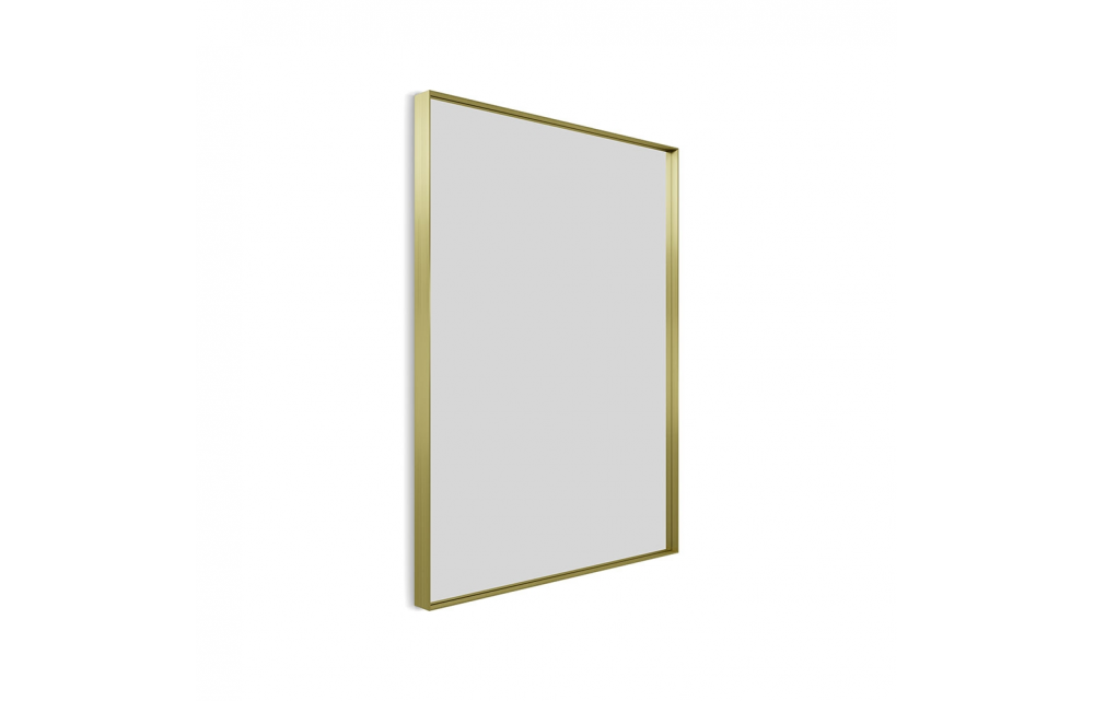 Origins Living Newington Rectangular Mirror 60 Brushed Brass - 60x80cm NWG-001068-BB