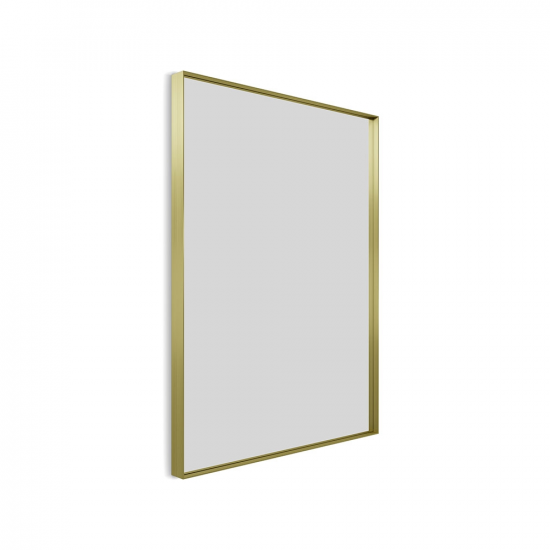 Origins Living Newington Rectangular Mirror 60 Brushed Brass - 60x80cm NWG-001068-BB