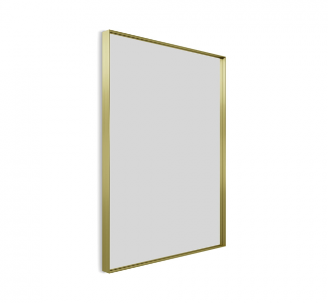 Origins Living Mirrors Newington NWG-001068-BB Origins Living Newington Rectangular Mirror 60 Brushed Brass - 60x80cm NWG-001068-BB