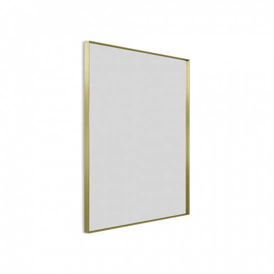 Origins Living Newington Rectangular Mirror 100 Brushed Brass - 100x80cm NWG-001108-BB