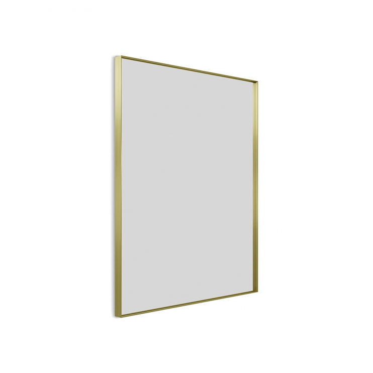 Origins Living Newington Rectangular Mirror 100 Brushed Brass - 100x80cm NWG-001108-BB