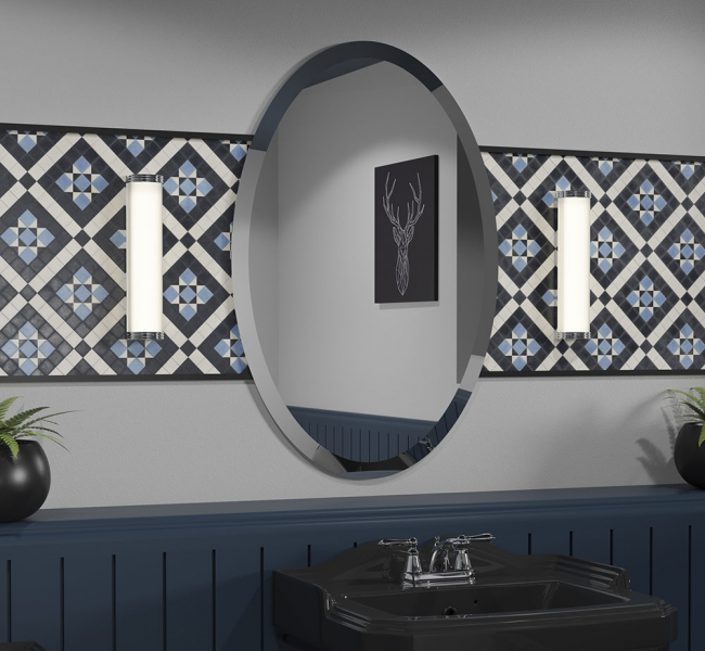 Origins Living Porterhouse Mirrors PRH-00V69-00 Origins Living Porterhouse Oval Mirror 60 - 60x90cm PRH-00V69-00