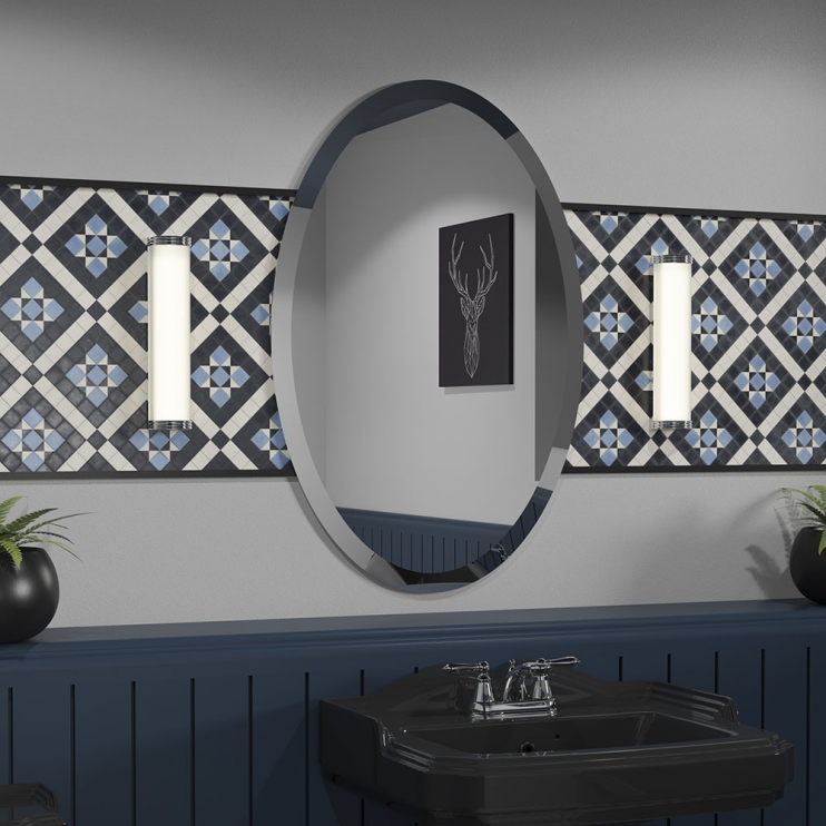 Origins Living Porterhouse Mirrors PRH-00V69-00 Origins Living Porterhouse Oval Mirror 60 - 60x90cm PRH-00V69-00