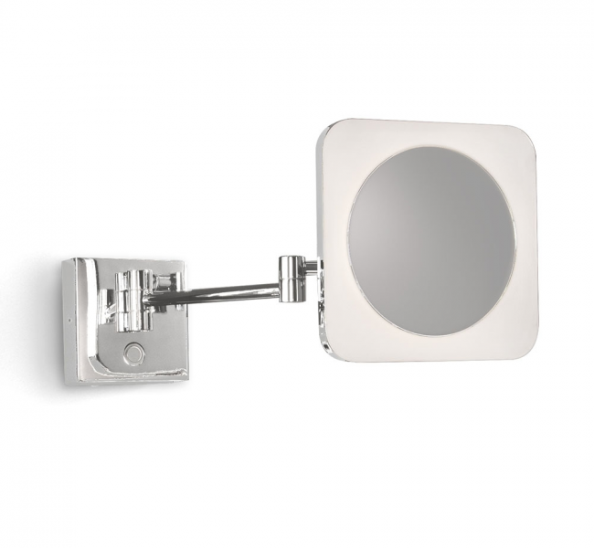 Bathroom Magnifying Mirrors SLN-017319-CH Origins Living Sloane Square LED Magnifying Mirror Chrome SLN-017319-CH