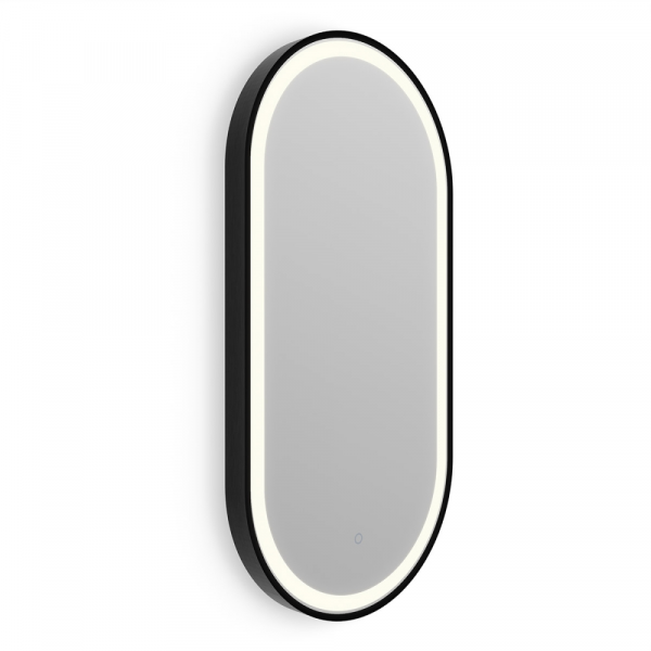 Origins Living Lomax Light Capsule Mirror 40 Black - 40x80cm LML-01C048-BK Illuminated Bathroom Mirror