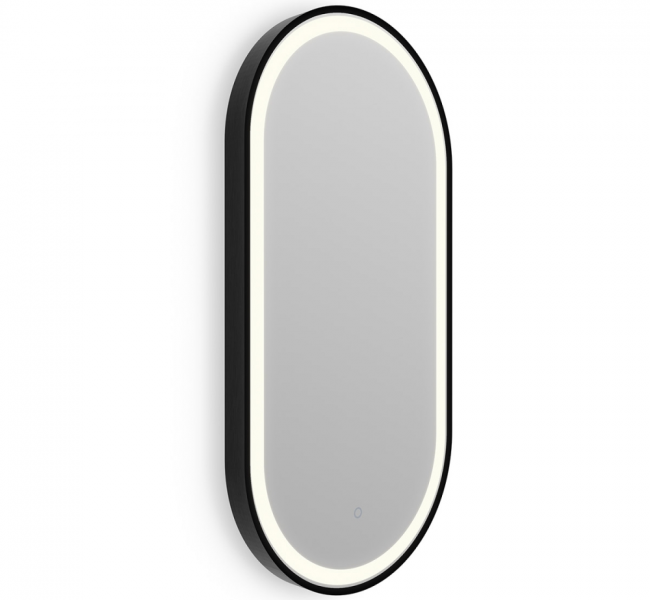 Origins living Lomax Light Bathroom Mirrors LML-01C048-BK Origins Living Lomax Light Capsule Mirror 40 Black - 40x80cm LML-01C048-BK
