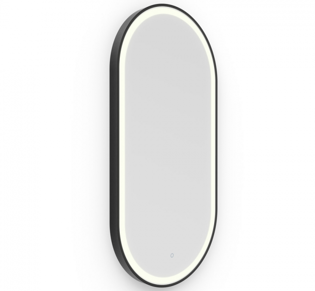 Origins living Lomax Light Mirrors LML-01C051-BK Origins Living Lomax Light Capsule Mirror 50 Black - 50x100cm LML-01C051-BK