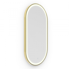Origins Living Lomax Light Capsule Mirror 40 Brushed Brass - 40x80cm LML-01C048-BB