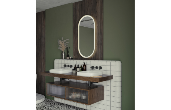 Origins Living Lomax Light Capsule Mirror 40 Brushed Brass - 40x80cm LML-01C048-BB Origins living Lomax Light Bathroom Mirrors LML-01C048-BB Origins Living Lomax Light Capsule Mirror 40 Brushed Brass - 40x80cm LML-01C048-BB