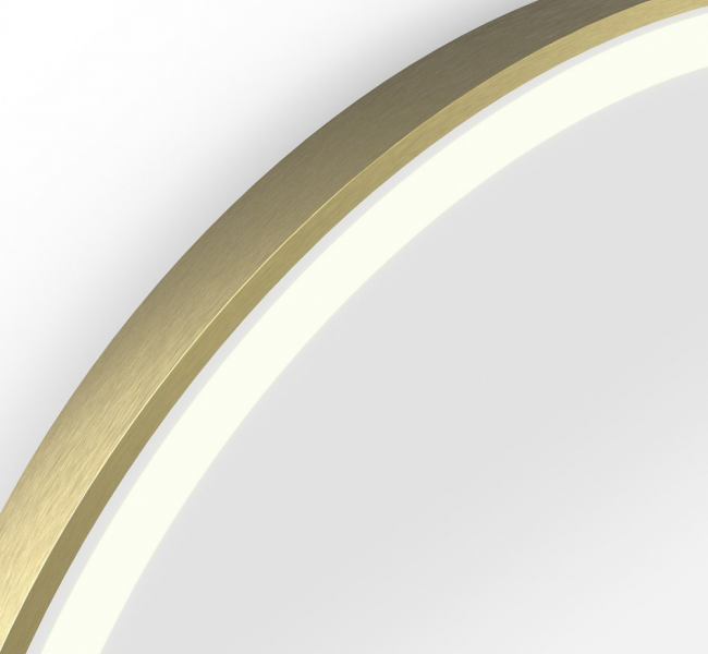 Origins living Lomax Light Bathroom Mirrors LML-01C048-BB Origins Living Lomax Light Capsule Mirror 40 Brushed Brass - 40x80cm LML-01C048-BB