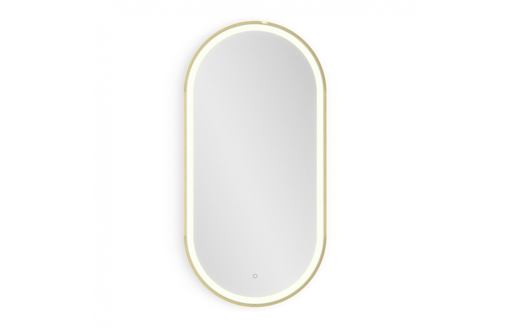 Origins Living Lomax Light Capsule Mirror 40 Brushed Brass - 40x80cm LML-01C048-BB
