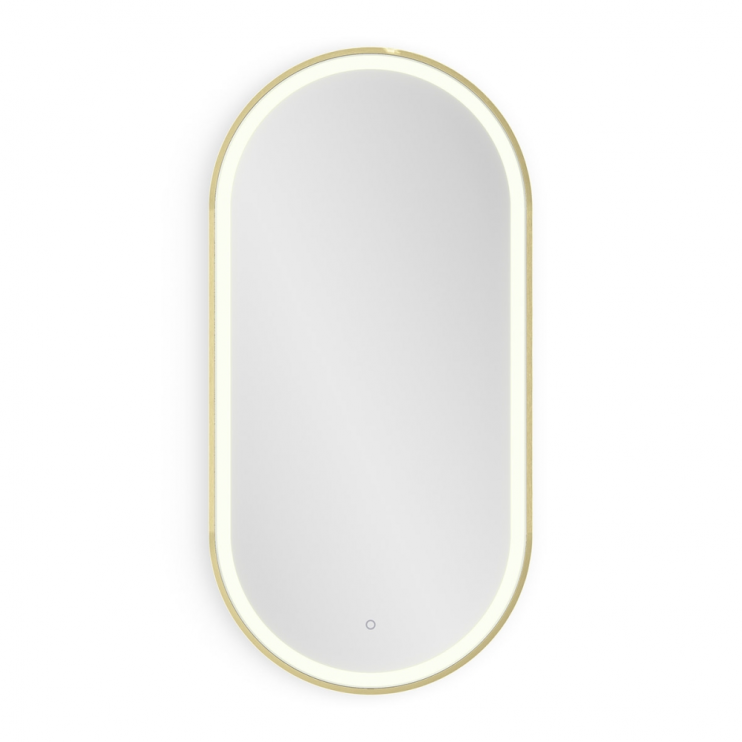 Origins living Lomax Light LML-01C048-BB Origins Living Lomax Light Capsule Mirror 40 Brushed Brass - 40x80cm LML-01C048-BB