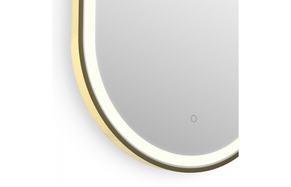 Origins Living Lomax Light Capsule Mirror 40 Brushed Brass - 40x80cm LML-01C048-BB