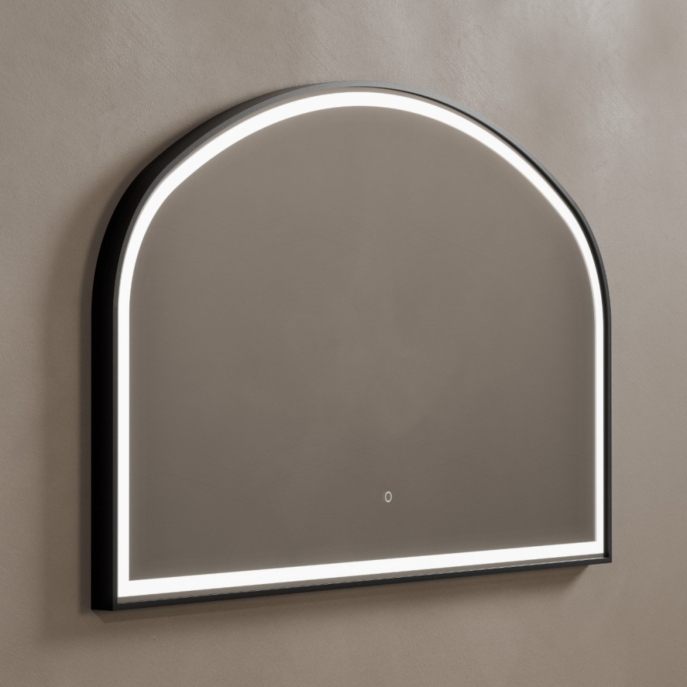Origins Living Lomax Light Overmantle Arch 120 Black - 120x75cm LML-01R127-BK Origins living Lomax Light Bathroom Mirrors LML-01R127-BK Origins Living Lomax Light Overmantle Arch 120 Black - 120x75cm LML-01R127-BK