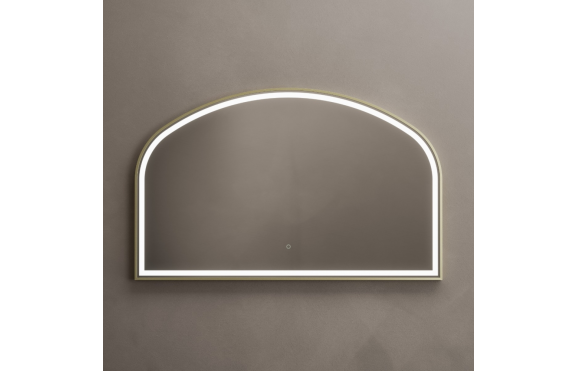Origins Living Lomax Light Overmantle Arch 120 Brushed Brass - 120x75cm LML-01R127-BB Origins living Lomax Light Bathroom Mirrors LML-01R127-BB Origins Living Lomax Light Overmantle Arch 120 Brushed Brass - 120x75cm LML-01R127-BB