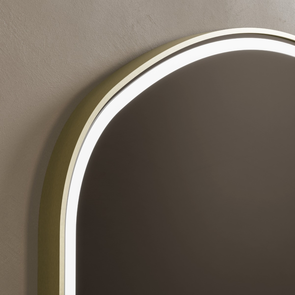 Origins Living Lomax Light Overmantle Arch 120 Brushed Brass - 120x75cm LML-01R127-BB Origins living Lomax Light Bathroom Mirrors LML-01R127-BB Origins Living Lomax Light Overmantle Arch 120 Brushed Brass - 120x75cm LML-01R127-BB