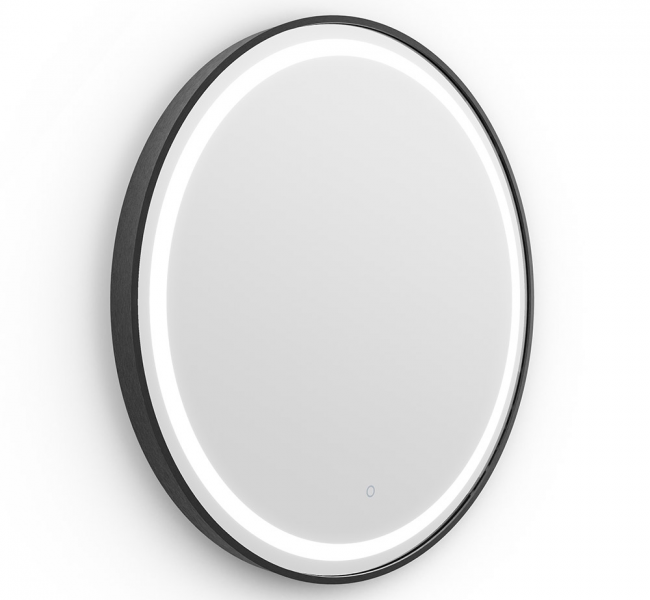Origins living Lomax Light Mirrors LML-01D070-BK Origins Living Lomax Light Round Mirror 70cm Black LML-01D070-BK