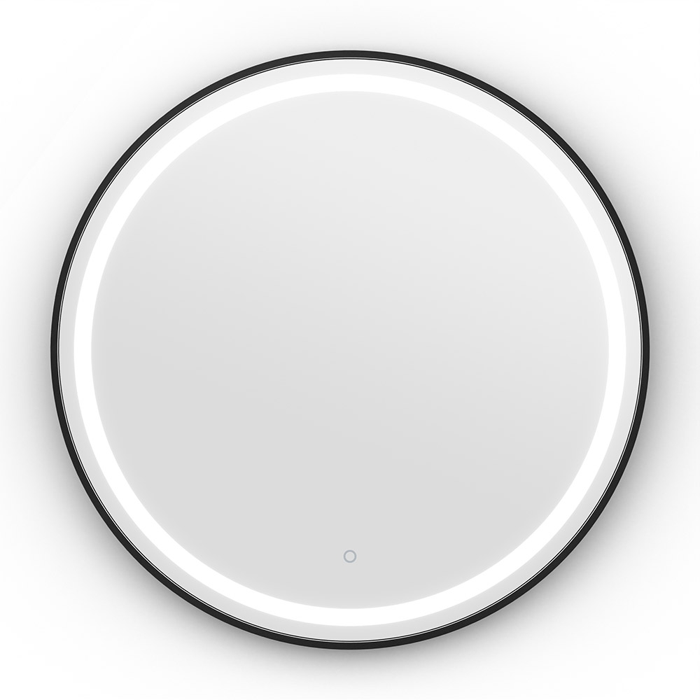 Origins Living Lomax Light Round Mirror 70cm Black LML-01D070-BK Origins living Lomax Light Bathroom Mirrors LML-01D070-BK Origins Living Lomax Light Round Mirror 70cm Black LML-01D070-BK