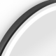 Origins Living Lomax Light Round Mirror 70cm Black LML-01D070-BK
