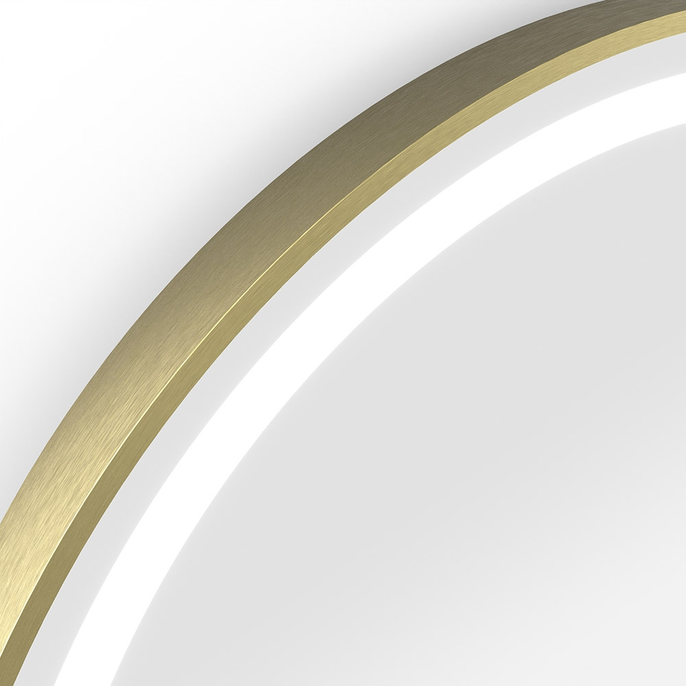 Origins Living Lomax Light Round Mirror 70cm Brushed Brass LML-01D070-BB Origins living Lomax Light Bathroom Mirrors LML-01D070-BB Origins Living Lomax Light Round Mirror 70cm Brushed Brass LML-01D070-BB