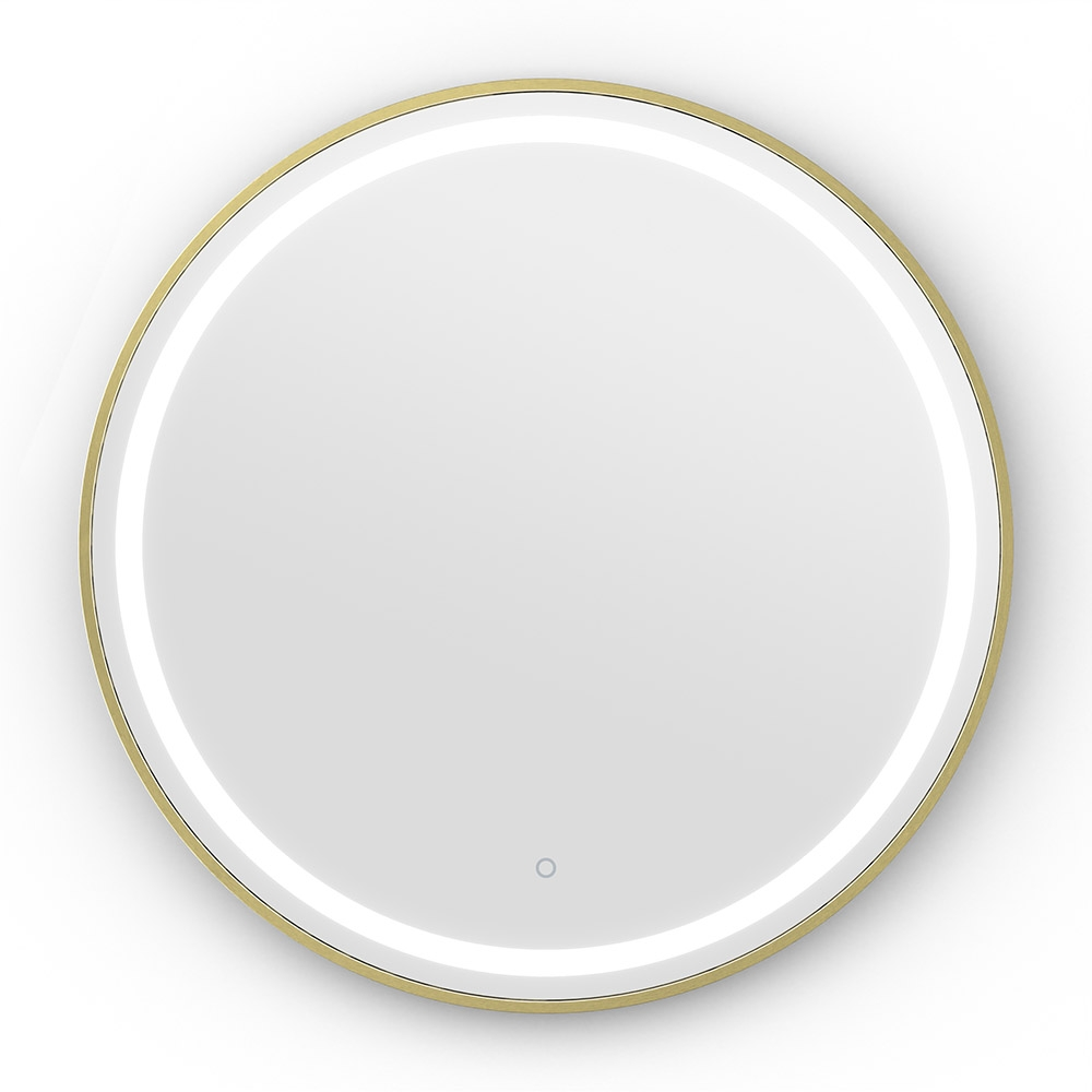 Origins Living Lomax Light Round Mirror 70cm Brushed Brass LML-01D070-BB Origins living Lomax Light Bathroom Mirrors LML-01D070-BB Origins Living Lomax Light Round Mirror 70cm Brushed Brass LML-01D070-BB