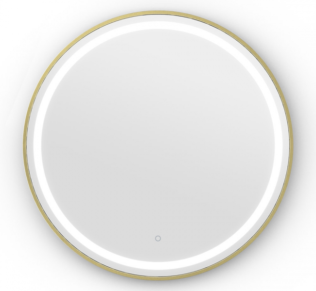 Origins living Lomax Light Mirrors LML-01D070-BB Origins Living Lomax Light Round Mirror 70cm Brushed Brass LML-01D070-BB