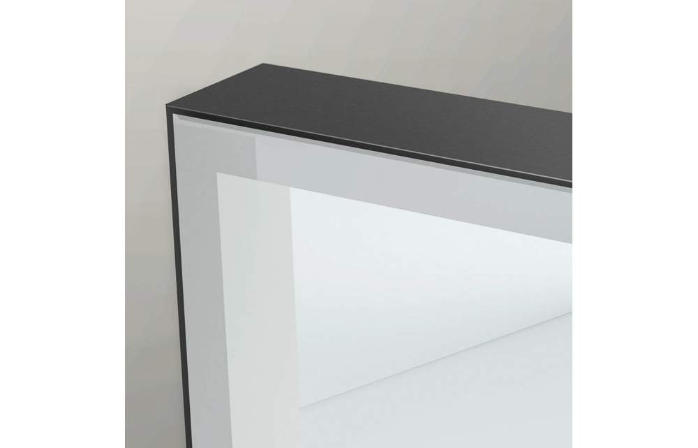 Origins Living Tate Light Rectangular Mirror 60 Black - 60x80cm B008202