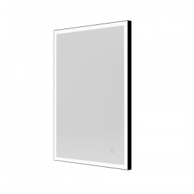 Origins Living Tate Light Rectangular Mirror 60 Black - 60x80cm B008202