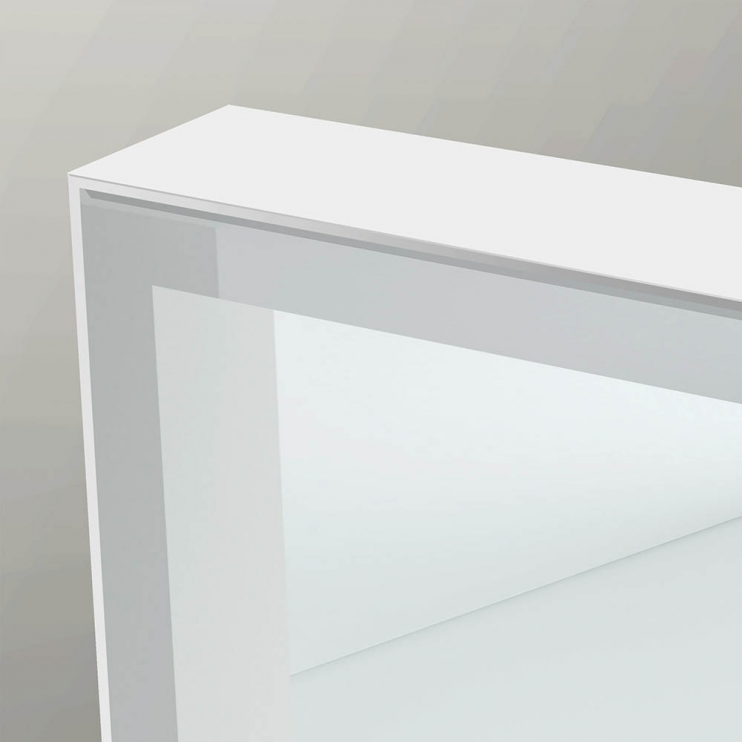 Origins Living Tate Light B008264 Origins Living Tate Light Square Mirror 70 White - 70x70cm B008264